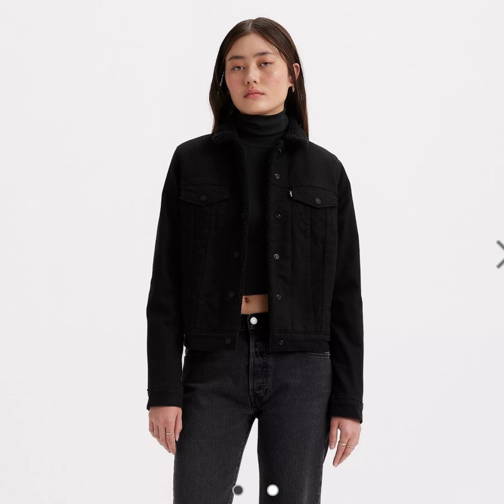 EX-BOYFRIEND SHERPA TRUCKER JACKET